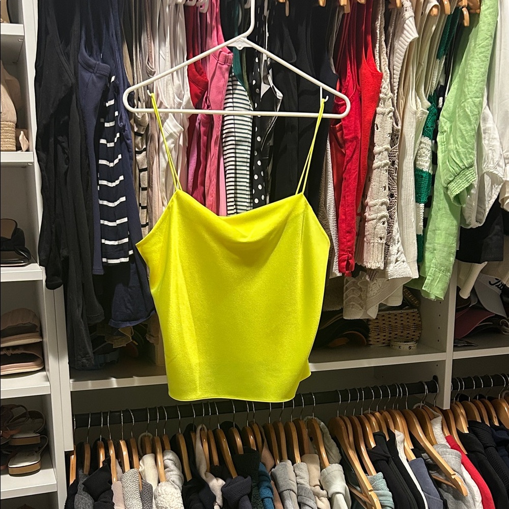 Alice + Olivia Neon Yellow Camisole